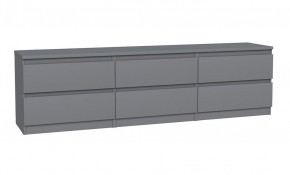 2.03.03.110.4 КАСТОР тумба 6 ящиков RU серая в Тюмени - tumen.ok-mebel.com | фото