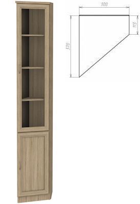 Шкаф для книг арт. 208 в Тюмени - tumen.ok-mebel.com | фото 4