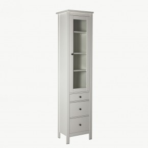 2.08.07.120.1 САГА шкаф с витриной 50 белый RU в Тюмени - tumen.ok-mebel.com | фото 2