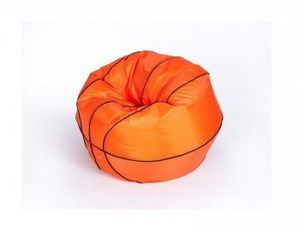 Кресло-мешок Баскетбольный мяч малый оранжево-черное в Тюмени - tumen.ok-mebel.com | фото 3