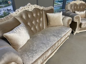 Диван Патрисия с раскладным механизмом (серый глянец) в Тюмени - tumen.ok-mebel.com | фото 14