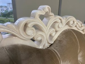 Диван Патрисия с раскладным механизмом (серый глянец) в Тюмени - tumen.ok-mebel.com | фото 12