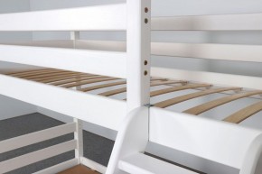 АДЕЛЬ Кровать двухъярусная с наклонной лестницей (белый) в Тюмени - tumen.ok-mebel.com | фото 6