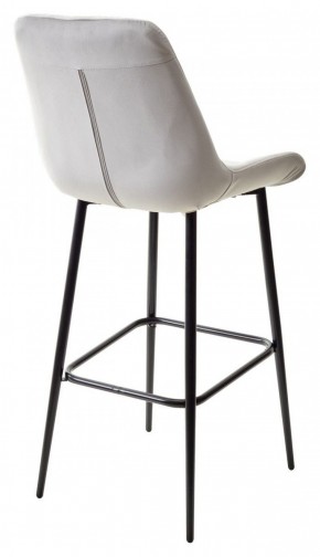 Барный стул ХОФМАН, цвет H-09 Светло-серый, велюр / черный каркас М-City в Тюмени - tumen.ok-mebel.com | фото 6