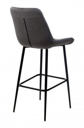 Барный стул ХОФМАН, цвет H-14 Серый, велюр / черный каркас М-City в Тюмени - tumen.ok-mebel.com | фото 4