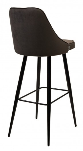 Барный стул NEPAL-BAR ГРАФИТ #14, велюр/ черный каркас (H=78cm) М-City в Тюмени - tumen.ok-mebel.com | фото 3