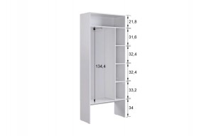 БАСКО Прихожая К1 (кашемир) в Тюмени - tumen.ok-mebel.com | фото 6