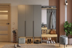 БАСКО Прихожая К11 (графит) в Тюмени - tumen.ok-mebel.com | фото