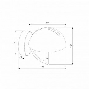 Бра Eurosvet Emisfero 50083/1 LED золото в Тюмени - tumen.ok-mebel.com | фото 3