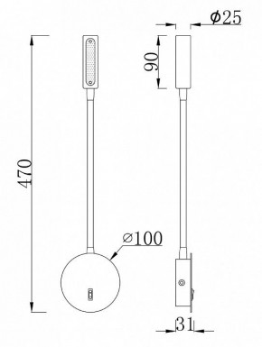 Бра Maytoni Stem C035WL-L3B3K в Тюмени - tumen.ok-mebel.com | фото 7