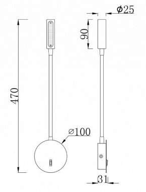 Бра Maytoni Stem C035WL-L3MG3K в Тюмени - tumen.ok-mebel.com | фото 5
