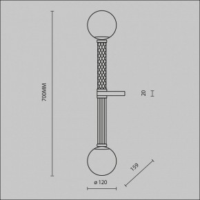 Бра Maytoni Teatro MOD287WL-02BS в Тюмени - tumen.ok-mebel.com | фото 2