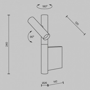 Бра Maytoni Utility MOD433WL-L3BS3K в Тюмени - tumen.ok-mebel.com | фото 4