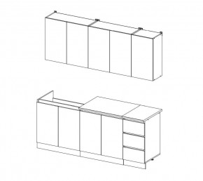 ЧЕЛСИ Кухонный гарнитур 2,0 м (Белый) в Тюмени - tumen.ok-mebel.com | фото 3