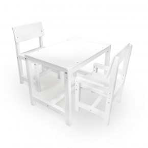 Детский растущий комплект стол и два стула  Я САМ "Лофт" (Белый, Белый) в Тюмени - tumen.ok-mebel.com | фото