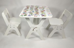 Детский растущий стол-парта и два стула Я САМ "Умка-Дуо" (Алфавит) в Тюмени - tumen.ok-mebel.com | фото