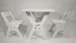 Детский растущий стол-парта и два стула Я САМ "Умка-Дуо" (Белый) в Тюмени - tumen.ok-mebel.com | фото 1