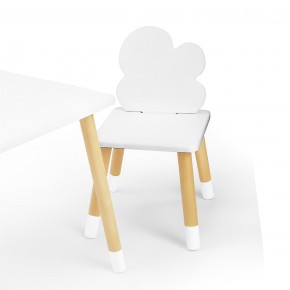 Детский стул Облачко (Белый/Белый/Береза) в Тюмени - tumen.ok-mebel.com | фото 1