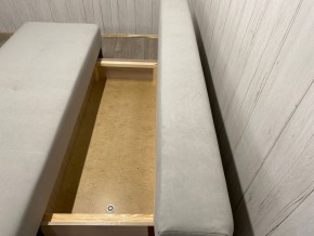 Диван Комфорт-1 (НПБ) велюр Luma 13 св.серый в Тюмени - tumen.ok-mebel.com | фото 6