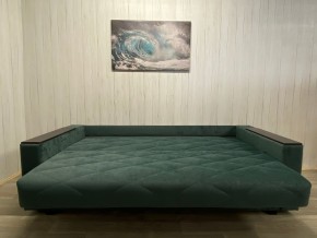 Диван Престиж-15 (НПБ+МДФ) велюр Sensey bottle green в Тюмени - tumen.ok-mebel.com | фото 4