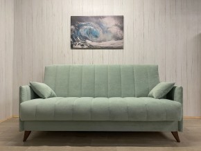 Диван Престиж-3 (НПБ) велюр Sensey mist green в Тюмени - tumen.ok-mebel.com | фото