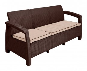 Диван Yalta Premium Sofa 3 Set (Ялта) шоколадный (+подушки под спину) в Тюмени - tumen.ok-mebel.com | фото 2