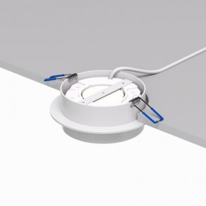 DK2090-WH Встраиваемый светильник FLAT, IP 20, до 15 Вт, GX53, LED, белый, алюминий в Тюмени - tumen.ok-mebel.com | фото 3