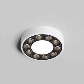 DK2440-WB Встраиваемый светильник DUAL 5+5 Вт, LED 4000K, IP 20, d90mm, белый/черный, алюминий/акрил в Тюмени - tumen.ok-mebel.com | фото