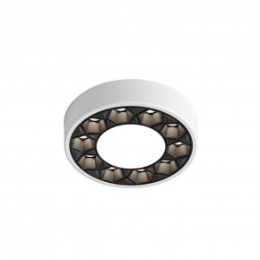 DK2440-WB Встраиваемый светильник DUAL 5+5 Вт, LED 4000K, IP 20, d90mm, белый/черный, алюминий/акрил в Тюмени - tumen.ok-mebel.com | фото 4