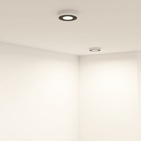 DK2440-WB Встраиваемый светильник DUAL 5+5 Вт, LED 4000K, IP 20, d90mm, белый/черный, алюминий/акрил в Тюмени - tumen.ok-mebel.com | фото 6
