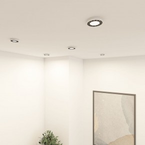 DK2441-WB Встраиваемый светильник DUAL 9+9 Вт, LED 4000K, IP 20, d120mm, белый/черный, алюминий/акрил в Тюмени - tumen.ok-mebel.com | фото 6