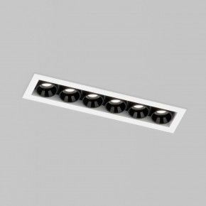DK2514-WB Встраиваемый светильник SPACE со светодиодом L126mm 220V 10W 38° 4000К IP20 белый/черный алюминий в Тюмени - tumen.ok-mebel.com | фото