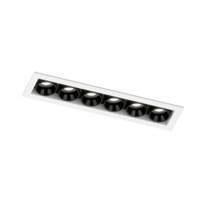 DK2514-WB Встраиваемый светильник SPACE со светодиодом L126mm 220V 10W 38° 4000К IP20 белый/черный алюминий в Тюмени - tumen.ok-mebel.com | фото 5
