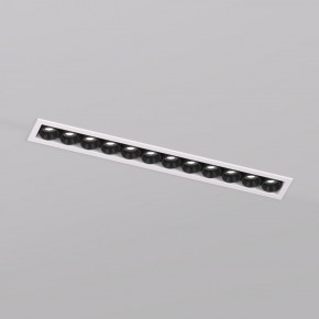 DK2515-WB Встраиваемый светильник SPACE со светодиодом L240mm 220V 20W 38° 4000К IP20 белый/черный алюминий в Тюмени - tumen.ok-mebel.com | фото
