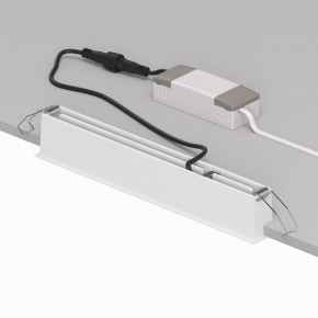 DK2515-WB Встраиваемый светильник SPACE со светодиодом L240mm 220V 20W 38° 4000К IP20 белый/черный алюминий в Тюмени - tumen.ok-mebel.com | фото 3