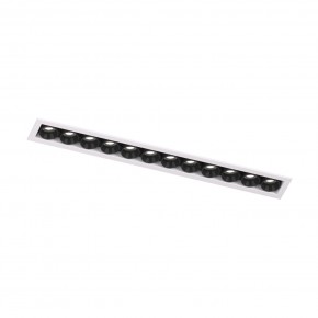 DK2515-WB Встраиваемый светильник SPACE со светодиодом L240mm 220V 20W 38° 4000К IP20 белый/черный алюминий в Тюмени - tumen.ok-mebel.com | фото 4