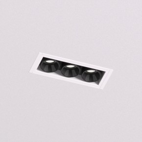 DK2530-WB Встраиваемый светильник SPACE со светодиодом под шпатлевку L69mm 220V 6W 38° 4000К IP20 белый/черный алюминий в Тюмени - tumen.ok-mebel.com | фото