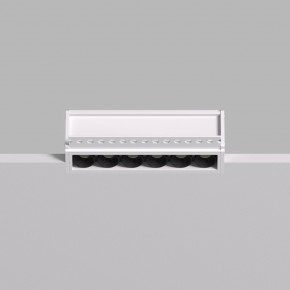DK2531-WB Встраиваемый светильник SPACE со светодиодом под шпатлевку L126mm 220V 10W 38° 4000К IP20 белый/черный алюминий в Тюмени - tumen.ok-mebel.com | фото 4