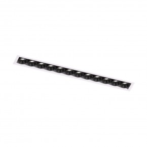 DK2532-WB Встраиваемый светильник SPACE со светодиодом под шпатлевку L240mm 220V 20W 38° 4000К IP20 белый/черный алюминий в Тюмени - tumen.ok-mebel.com | фото 5