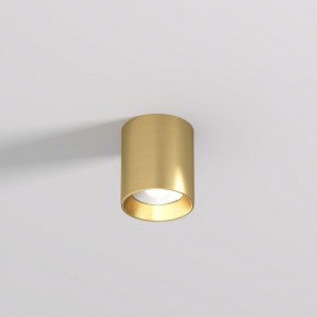 DK2610-SB Накладной светильник SHINE TUBE со светодиодом, D70*H80, IP20, 3000К, 10W, RA?90, сатинированная латунь, алюминий в Тюмени - tumen.ok-mebel.com | фото