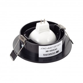 DK3020-BK Встраиваемый светильник, IP 20, 10 Вт, GU5.3, LED, черный, пластик в Тюмени - tumen.ok-mebel.com | фото 3