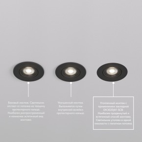 DK3020-BK Встраиваемый светильник, IP 20, 10 Вт, GU5.3, LED, черный, пластик в Тюмени - tumen.ok-mebel.com | фото 5