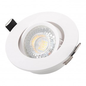 DK3020-WH Встраиваемый светильник, IP 20, 10 Вт, GU5.3, LED, белый, пластик в Тюмени - tumen.ok-mebel.com | фото 2