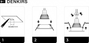 DK3021-WH Встраиваемый светильник, IP 20, 10 Вт, GU5.3, LED, белый, пластик в Тюмени - tumen.ok-mebel.com | фото 5