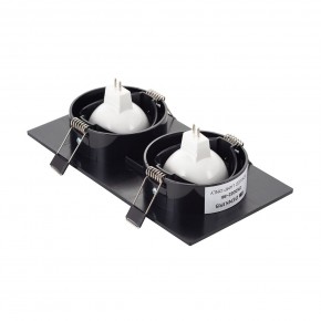 DK3022-BK Встраиваемый светильник, IP 20, 10 Вт, GU5.3, LED, черный, пластик в Тюмени - tumen.ok-mebel.com | фото 3