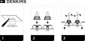 DK3022-BK Встраиваемый светильник, IP 20, 10 Вт, GU5.3, LED, черный, пластик в Тюмени - tumen.ok-mebel.com | фото 6