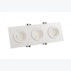 DK3023-WH Встраиваемый светильник, IP 20, 10 Вт, GU5.3, LED, белый, пластик в Тюмени - tumen.ok-mebel.com | фото 2