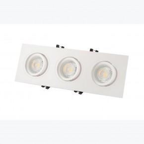 DK3023-WH Встраиваемый светильник, IP 20, 10 Вт, GU5.3, LED, белый, пластик в Тюмени - tumen.ok-mebel.com | фото 3