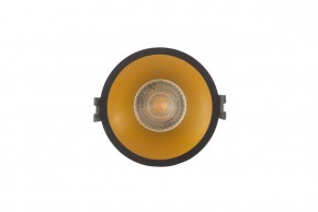DK3026-BG Встраиваемый светильник, IP 20, 10 Вт, GU5.3, LED, черный/золотой, пластик в Тюмени - tumen.ok-mebel.com | фото