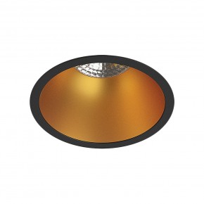 DK3026-BG Встраиваемый светильник, IP 20, 10 Вт, GU5.3, LED, черный/золотой, пластик в Тюмени - tumen.ok-mebel.com | фото